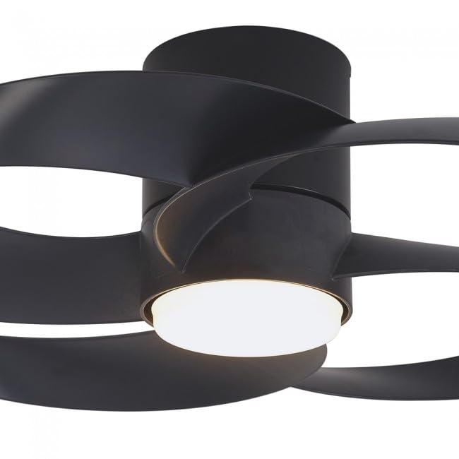 Ventilador de techo Rose negro LED 24W