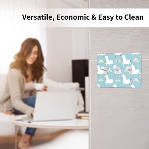 Light Switch Wall Plate Cover Cute Cartoon Llama Decorative Switch Cover #TOP5