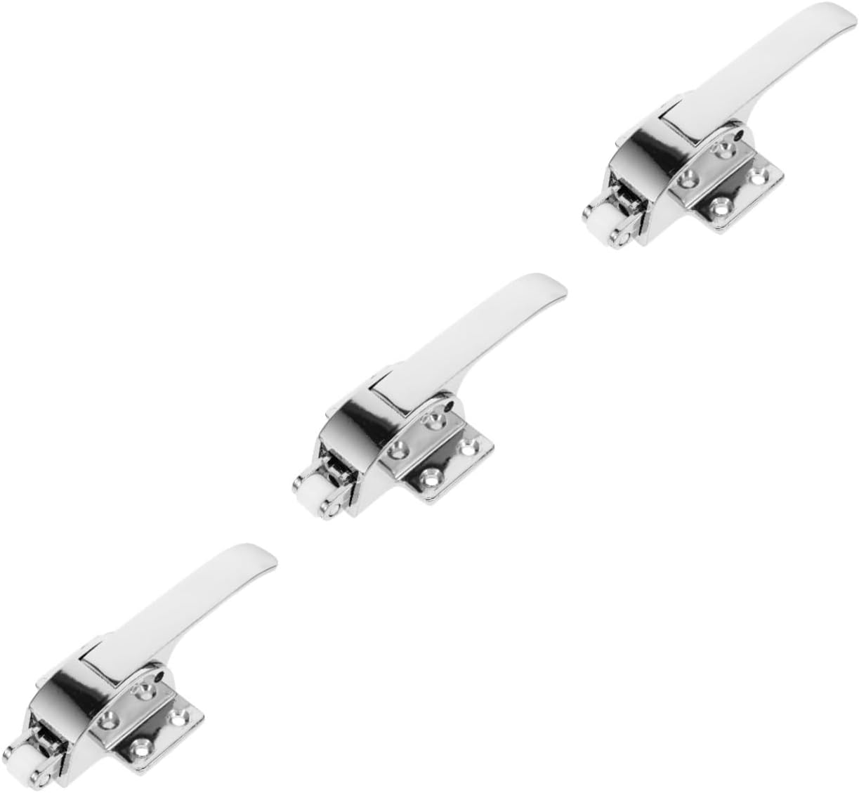 3pcs Refrigerator Latch for Freezer Door Metal Handle for Coolers Easy to Install Fit for Home and Business Use Latch for Daily Needs