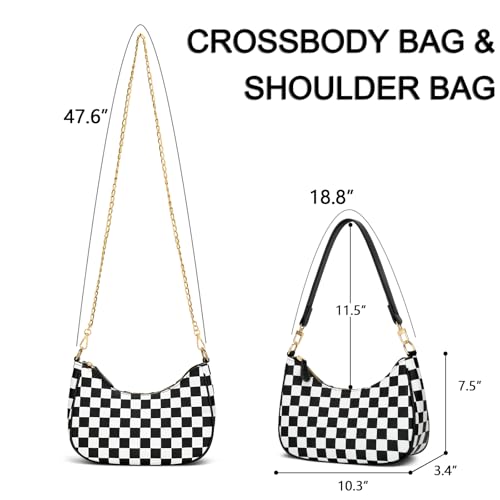 Image of KKXIU Shoulder Bag for Women Cute Hobo Purses and Handbags Retro Clutch Underarm Purse | Cute