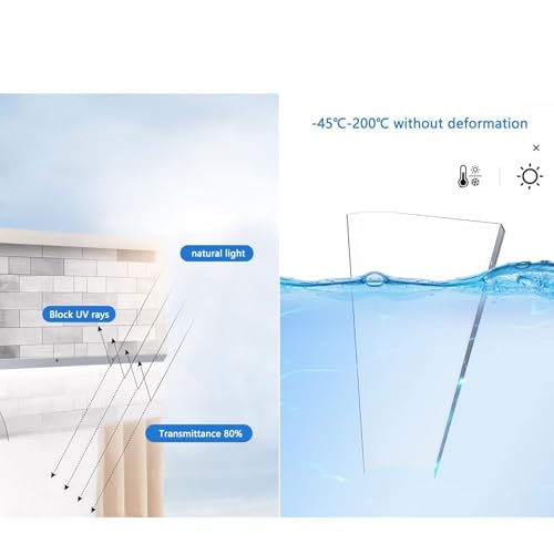 Auvent de porte extérieur en polycarbonate transparent premium