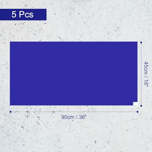 Image of uxcell 150pcs Adhesive /Sticky /Tacky Mats 18 inch x 36 inch Case of 5 Mats, 30 Sheets Each, for Cleanroom, Warehouse, Laboratory, Capture Dirt and Dust, Blue