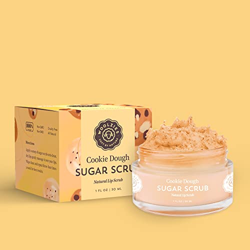 Sugar Lip Scrub | Ultra-Hydrating Exfoliator & Moisturizer For Dry Or Chapped Lip | Shea Butter And Raw Sugar Scrubs | Pure & Natural | 1 Fl Oz (Cookie Dough) #TOP1