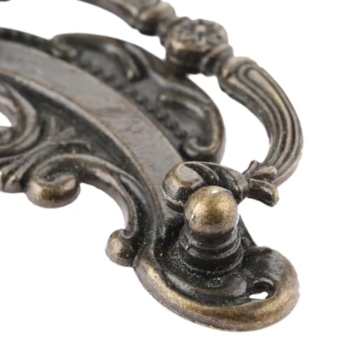 Tirador de bronce de alta gama 94x45mm con acabado artesanal para muebles selectos 6