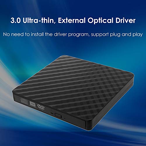 Docooler Drive Bandeja de CD USB 3.0 Portátil Ultra Fino Externo Óptico ODD Caddy Gravador Leitor de