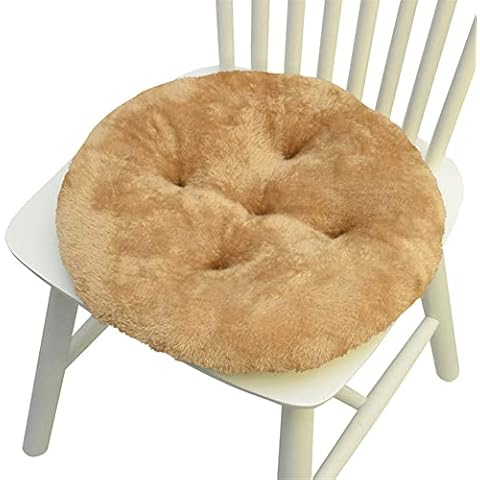 Hiseng Round Plush Chair Cushion Pads Cover
