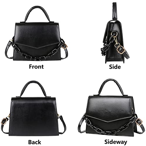 Image of BIBDOO Mini Purses for Women Small Handbag Cute Crossbody Bag (Black)
