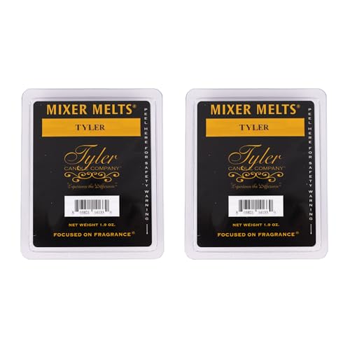 Tyler Candle Company Tyler 1.9 Ounce Scented Mixer Wax Melt Cubes for Tart Burner, Pack of 2