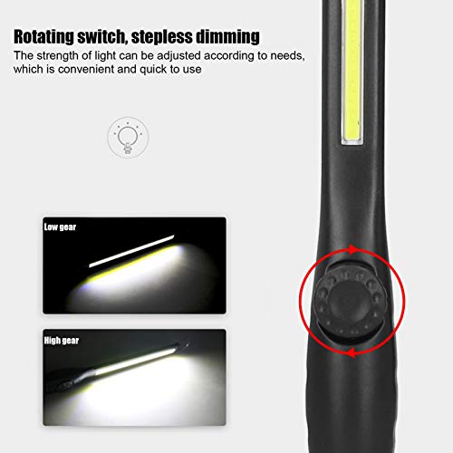 LED-werklamp, Oplaadbare COB-werklamp met Magnetische Voet Draai LED-zaklamp Inspectielamp voor Autoreparatie… - Image 5