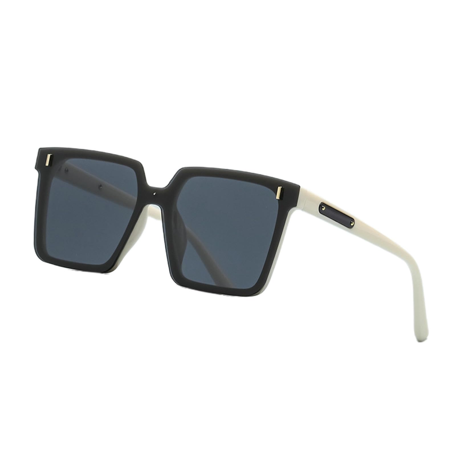 Lunettes de soleil femme large cadre carré pour les terrasses ensoleillées et les vacances