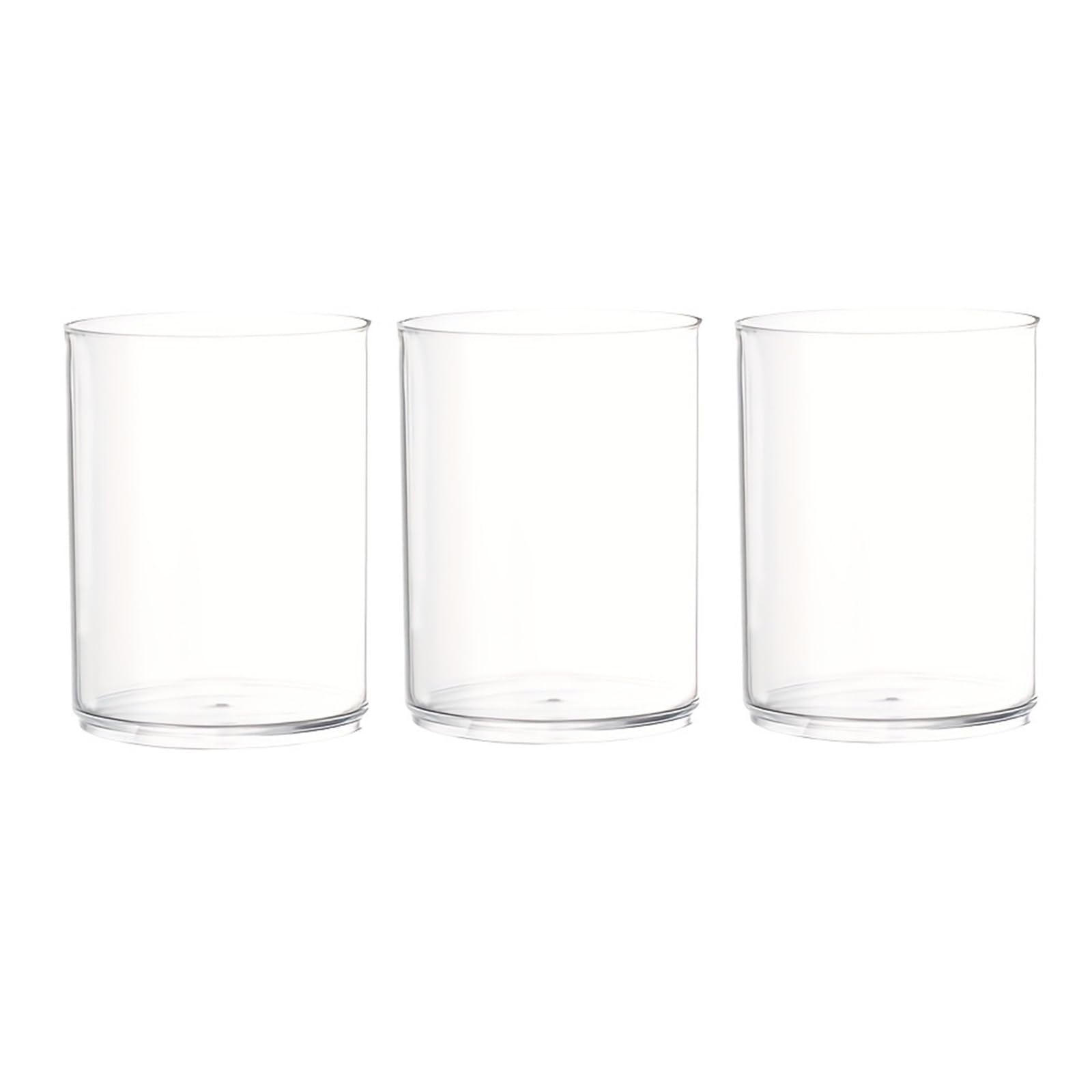 Luoaxinn 3Pcs Acrylic Vase 3 Pcs Candle Holder Clear Acrylic Vases