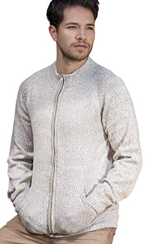 Gamboa - Premium Alpaca Melange Cardigan - With Turtleneck and Zipper