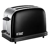 Russell Hobbs 23331 Colours Plus 2 Slice Toaster, Black