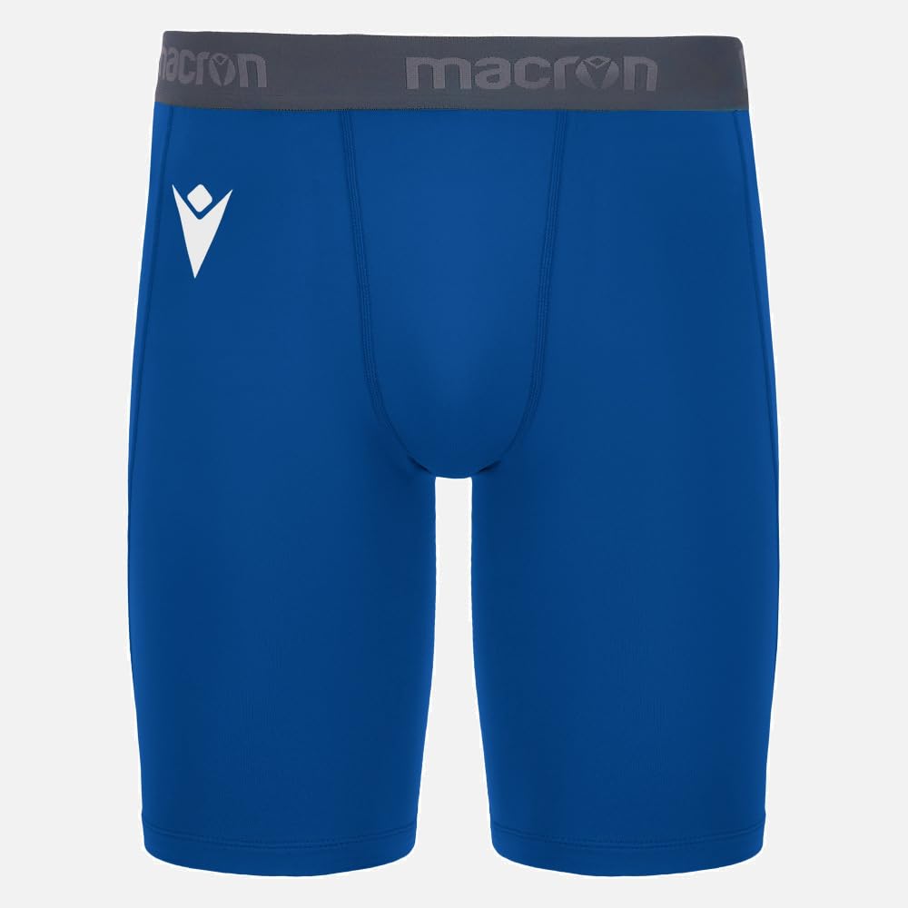 Macron Bermuda Scaldamuscoli Oak Calcio Sport Blue Royal Azzurro