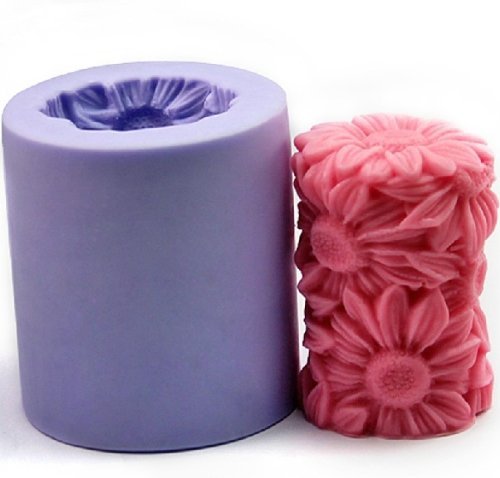 J * MYI flor vela molde silicona jabón molde Vela molde bricolaje vela haciendo molde
