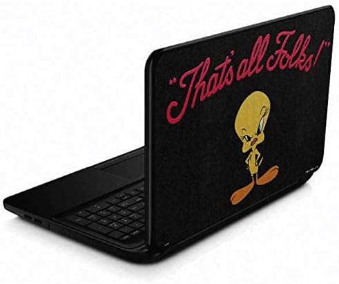 Skinit Decal Laptop Skin Compatible with 15.6 in 15-d038dx - Officially Licensed Warner Bros Tweety Bird Thats All Folks Design