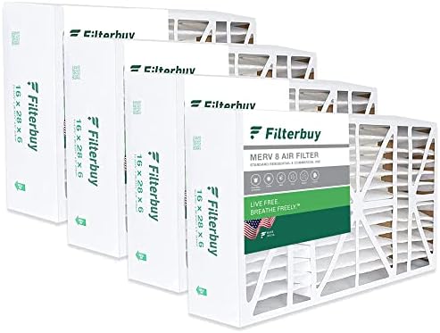 Filterbuy Filtro dell'aria MERV 8 Dust Defense (2 pezzi), 33 x