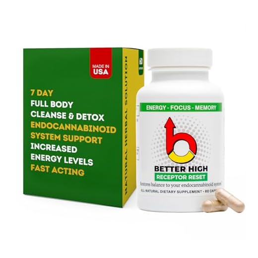 Better High Recepor Reset: 7 Day Endocannabinoid System Detox. Refresh Cannabinoid Receptors. 900 mg/serving. 60 Capsules/Bottle