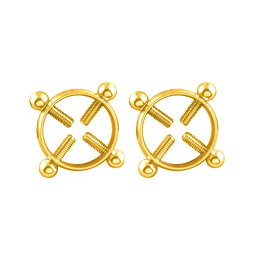 Preisvergleich Produktbild HEALLILY 2 stücke Brustwarzenklemmen Clip Bruststimulation Spielzeug Bachelorette für Party Favors Liefert Piercing Schmuck