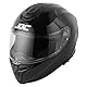 JDC Motorradhelm Full Face - Einziehbares Doppelvisier ECE 22.06 - Sabre - Schwarz - M