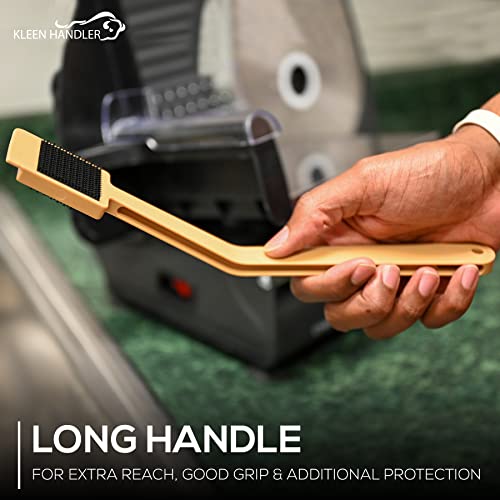 Image of Kleen Handler Bulk 12 Pack EZ Scrub-Slicer Cleaning Tool, Electric Blade Cleaning, Deli Slicing Machine Cleaner, Clean Mandolin Slicer Safely (Bulk Case of 12 Handles)