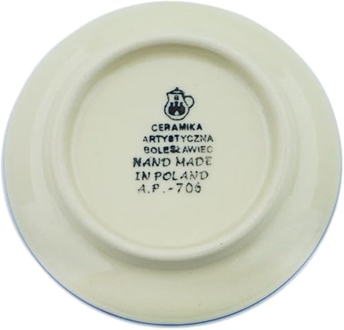 Miniatura 4 de Auténtico mini plato de cerámica polaca, plato de posavasos hecho por Ceramika Artystyczna (tema de princesa pájaro) + certificado de autenticidad