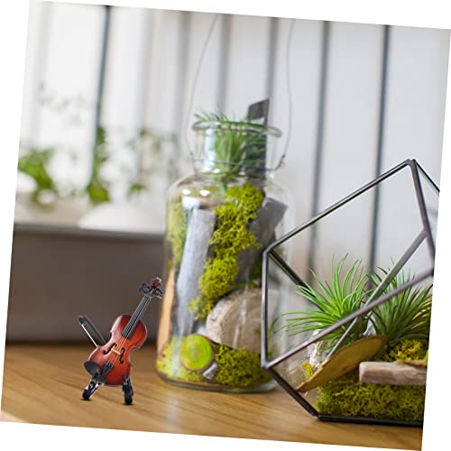 Mikinona 1 Conjunto De Enfeites De Violino Decoração Em Miniatura Acessórios De Música Decoração Inf