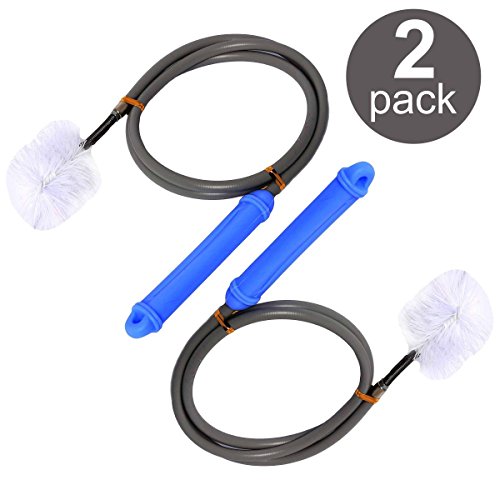 Sink Snake  Herramienta con cabezal extra grande para desatascar desagües  más de 1 Meter largo, Pack de 2