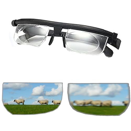 Upgrade Deefocus Adjustable Glasses - Focus Adjustable Glasses Dial Vision, Eyeglasses Near and Far Sight