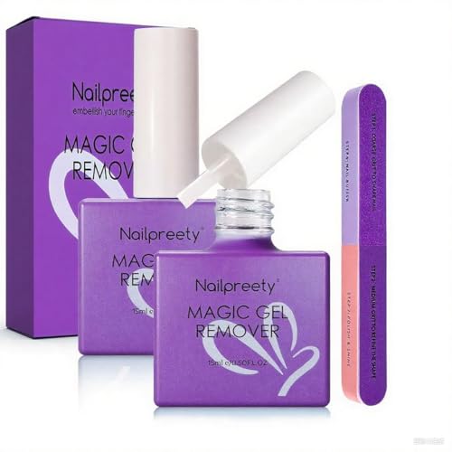 2 Piezas Esmalte De UñAs Removedor, Quitaesmalte Semipermanente, Rápidamente el Esmalte en 3-5 Minutos