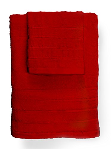 modhaus Toalla 100% algodón 50u00a0x 90u00a0cm Zefir, rojo, 100 x 150