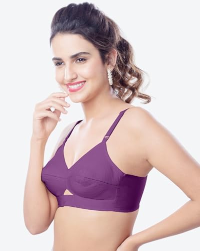 Image of Brida Kavya Xtrasoft Cotton Round Stitch Minimizer Bra - Full Coverage, Plus Size