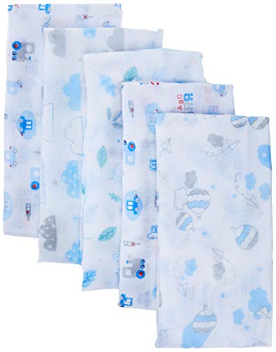Papi Textil Fralda Papi Estampada Para Bebê 80Cm X 80Cm Contém 05 Un