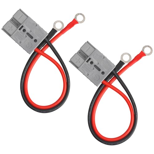 APOMOONS 2 Conectores con Cable para Enchufe Anderson Conector Batería 50A 600V Carretilla Elevadora