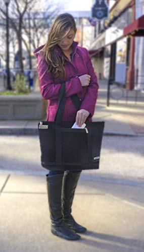 Vaultz Locking Zipper Tote Bag, Water Resistant Nylon, 5.X 19.90 X 13.4 Inches, Black (Vz00678) #TOP3