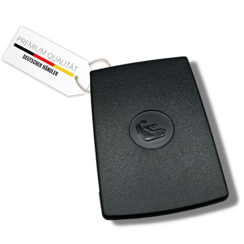 shopanize24® Premium ISOFix Abdeckklappe für BMW - Passgenau für 1er, 2er, 3er, 4er und X1 Modelle - OE-Qualität (E81, E90, F20, F30) (Schwarz, 3 Stück)