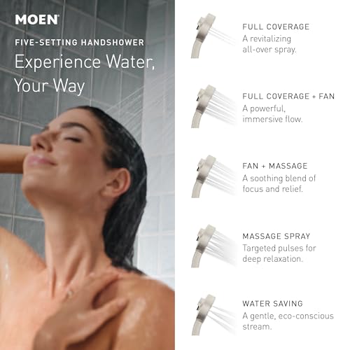 Moen Chrome Handheld That Saves Hot Water with Eco-Performance and Magnetic Docking System, 230H2EP by Moen - Used condition - Image 8