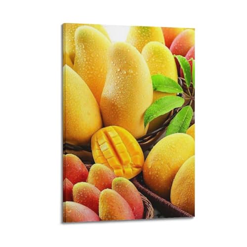 Poster de fruits et mangues ZHOUKEG en toile suspendue anti-ternissement