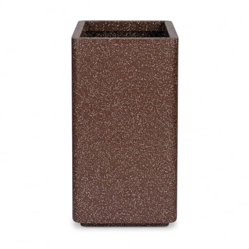Image of ROTO Box Square Planter Pot Set | Premium LLDPE Outdoor Indoor Plant Pots | Modern Decorative Garden Planters for Home Balcony Office Patio (Dot Maroon, 2 - (12X12X18 inch), Set of 1)