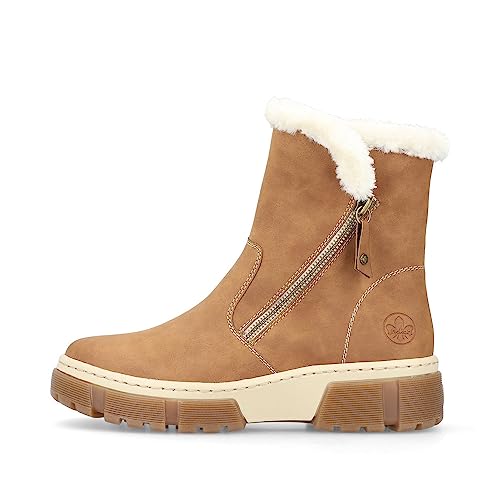 Rieker Damen Ankle Boots X8661, Frauen Stiefeletten, lose Einlage,Booties,halbstiefel,Kurzstiefel,uebergangsschuhe,braun (24),38 EU / 5 UK – Ansicht 5