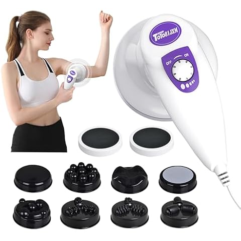 TOTO81JXM Handheld Cellulite Massager, Body Sculpting Machine, Lymphatic Drainage Massager, Stomach Massager with Lipo Roller for Belly, Electric Vibrating Massager Wand Used at Home. Cover
