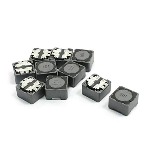 10 peças 12 mm x 12 mm x 7 mm 100uH 1,7 A Indutor de potência SMD quadrado cinza