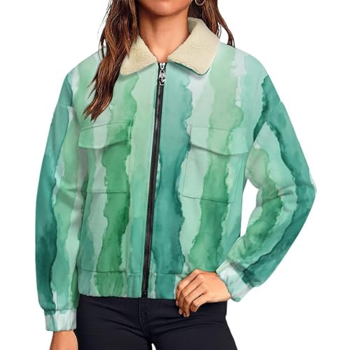 Veste polaire femme zippée avec poche, blouson sweatshirt chaud casual