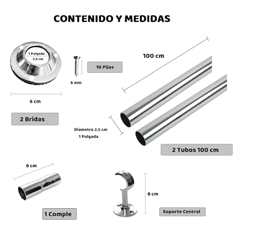 La Mejor Lista de Tubo para closet expandible Top 5. 3 tubo para closet expandible marca ferrenex (3)