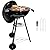 HaSteeL 18 Inch Charcoal Grill, 27-Piece Kettle Outdoor Barbecue Grill, Portable 2-In-1 Black BBQ Grill for Camping/Backyard/Patio/Picnic, Porcelain-Enameled Lid & Fire Bowl, 254.SQ.IN Cooking Area