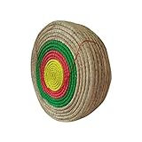 QinWenYan Objetivo de Tiro al Arco Targina de Tiro con Arco Redondo Solid Paja Flechas Objetivo para la práctica de Tiro para Niños (Color : Coloured, Size : 60x60x11cm)