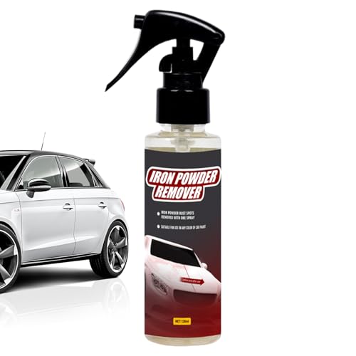 鉄粉除去スプレー - カーディテーリング用錆除去スプレー、120mlフォールアウト中和剤 | 金属表面クリーナー、ブレーキダストイレーサー、塗装汚染物質除去剤、pH中性光沢剤、自動車プレップソリューション
