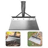 ZOYACREATE Multifunctional Cleaning Shovel, Square Flat Spade for Landscaping Outdoor Garden Tool Cleaning Weeding Shovel -10In (NO Handle)