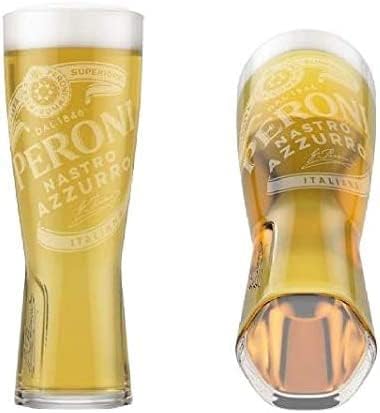 Peroni Italian Beer Glasses 0.4L - Set of 4