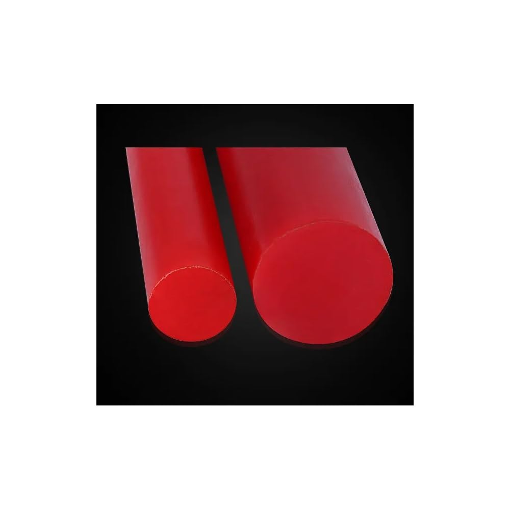 Polyurethan-Rundstäbe, Polyurethan-Stab, rot, Durchmesser 20–50 mm, Länge 500(45mm X 500mm)